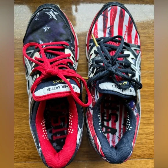 ASICS Gel Blur 33 2.0 - USA Flag Collection Women’s 7.5 - Picture 5 of 7